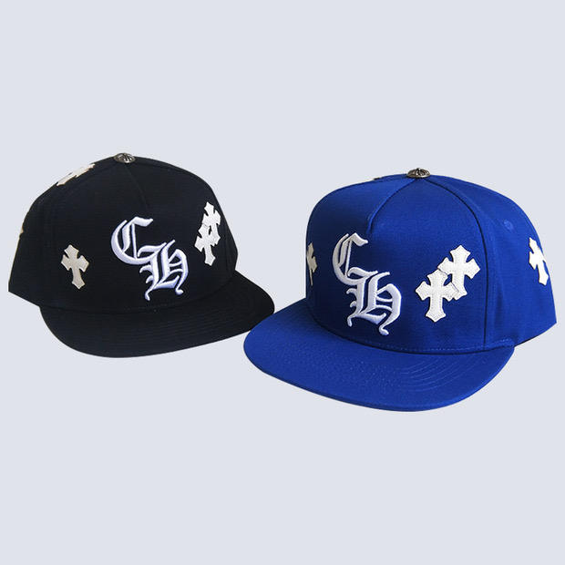 embroidered logo flat brim cap 4 colors