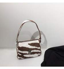 Horse Hair Cross Zebra Print Tote Bag for girls 2 colors
