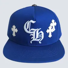 embroidered logo flat brim cap 4 colors