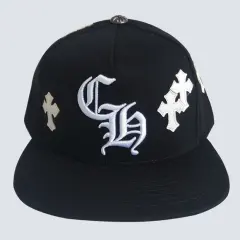 embroidered logo flat brim cap 4 colors