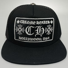 Embroidered logo flat brim cap 12 colors