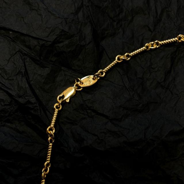 Double cross necklace full of diamonds-