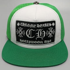 Embroidered logo flat brim cap 12 colors