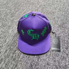 Embroidered Sanskrit letters and leather cross Flat brim cap  2 colors
