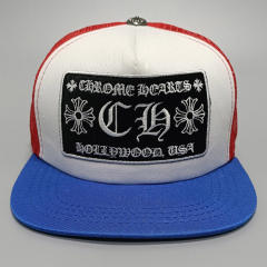 Embroidered logo flat brim cap 12 colors