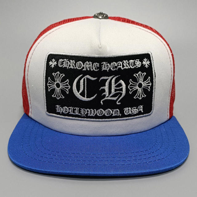 Embroidered logo flat brim cap 12 colors