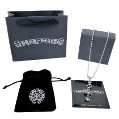 CH Single Ball Cross Necklace
