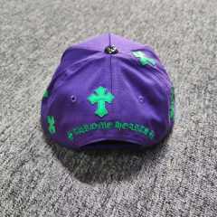 Embroidered Sanskrit letters and leather cross Flat brim cap  2 colors