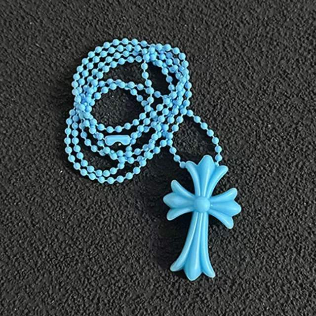 CH Resin Cross Necklace 9 colors