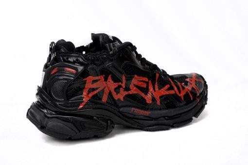 Balenciaga MEN S RUNNER GRAFFITI SNEAKER IN BLACK