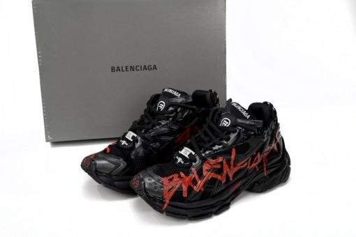 Balenciaga MEN S RUNNER GRAFFITI SNEAKER IN BLACK