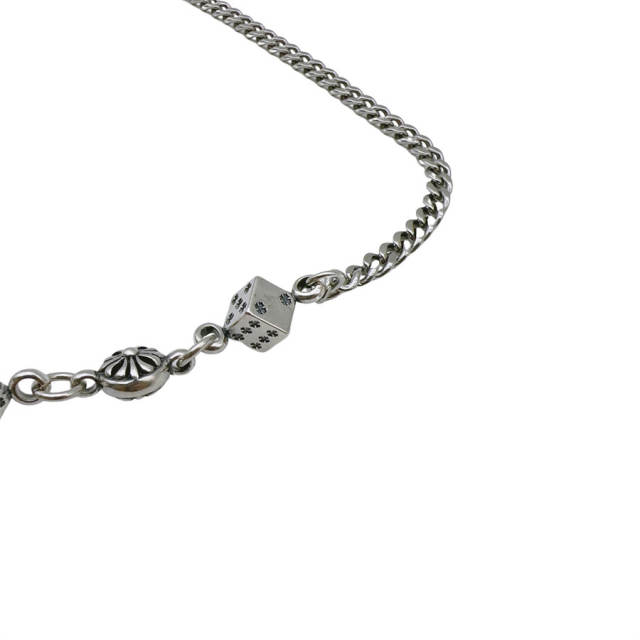 Chr0me  Hearts 925 Silver Dice Necklace
