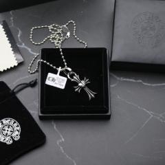CH Heart Cross Necklace 925 Silver