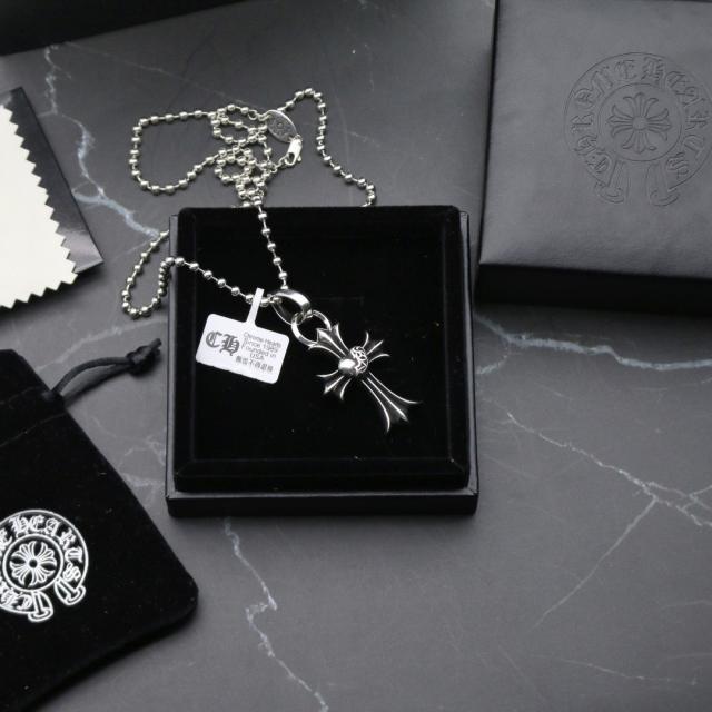 CH Heart Cross Necklace 925 Silver