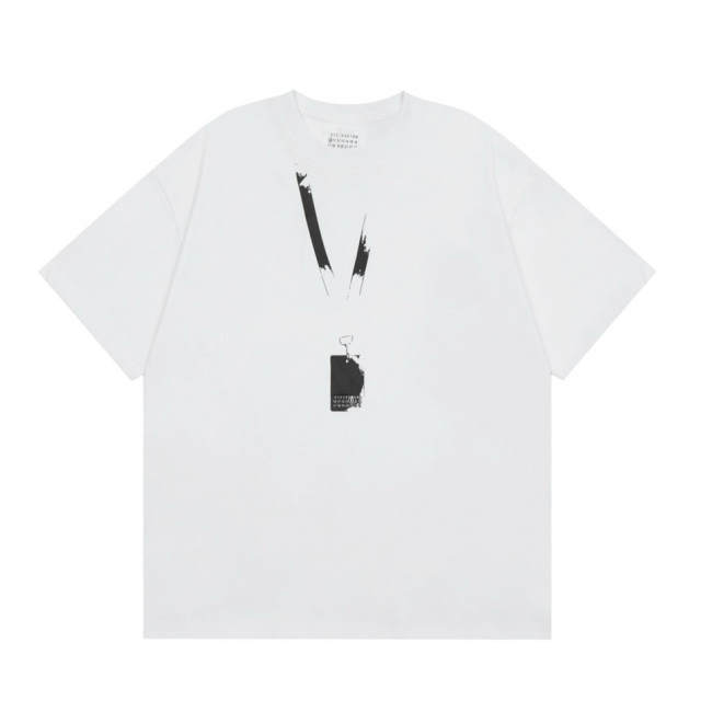 Maison Margiela MM6 Necklace T-Shirt Black White