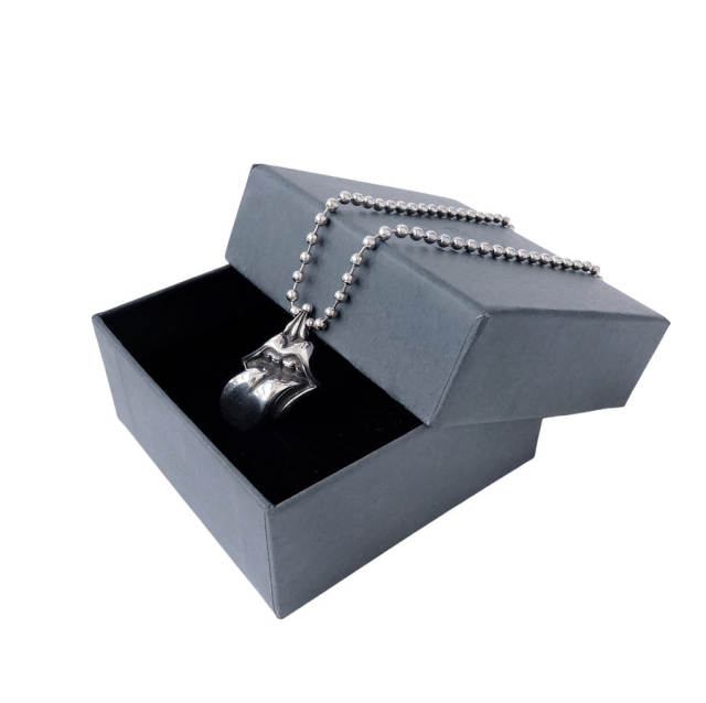 Chr0me  Hearts Cross Flower Pin Necklace