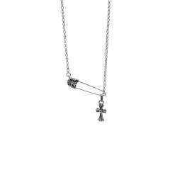 Chr0me  Hearts 925 Silver Pin Necklace