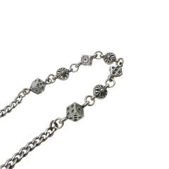 Chr0me  Hearts 925 Silver Dice Necklace