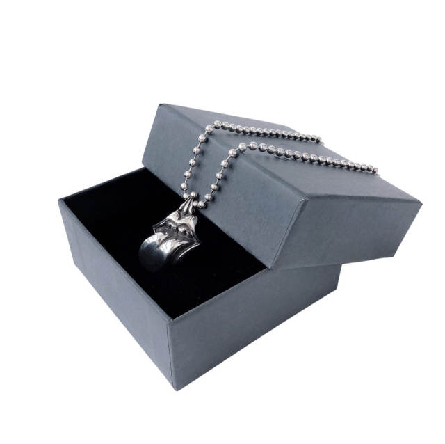 Chr0me  Hearts 925 Silver Lips Necklace