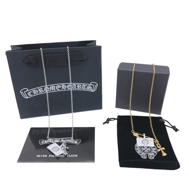 Pin Crucifix Necklace 2 colors