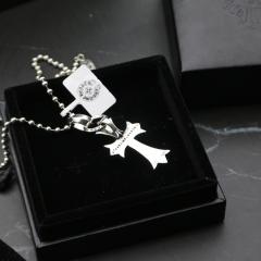CH Heart Cross Necklace 925 Silver