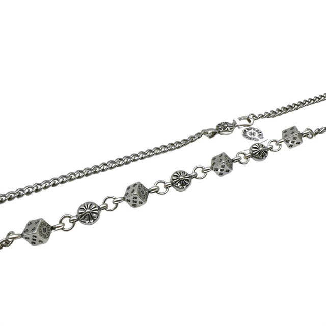 Chr0me  Hearts 925 Silver Dice Necklace