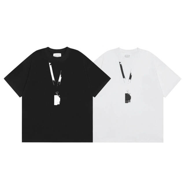 Maison Margiela MM6 Necklace T-Shirt Black White