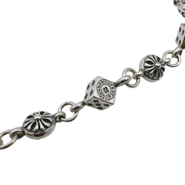 Chr0me  Hearts 925 Silver Dice Necklace