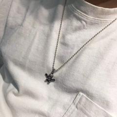 Chr0me  Heаrts skull necklace