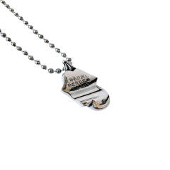 Chr0me  Hearts 925 Silver Lips Necklace