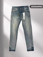 1:1 quality version Purple Small Ripped Jeans