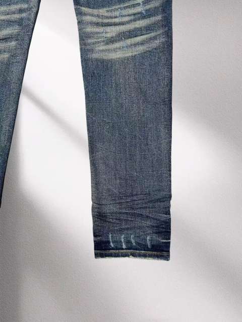 1:1 quality version Purple Washed blue Jeans