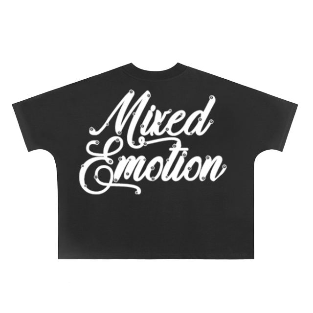 Mixed Emotion Front and back diamond cupid print Tee 2 colors