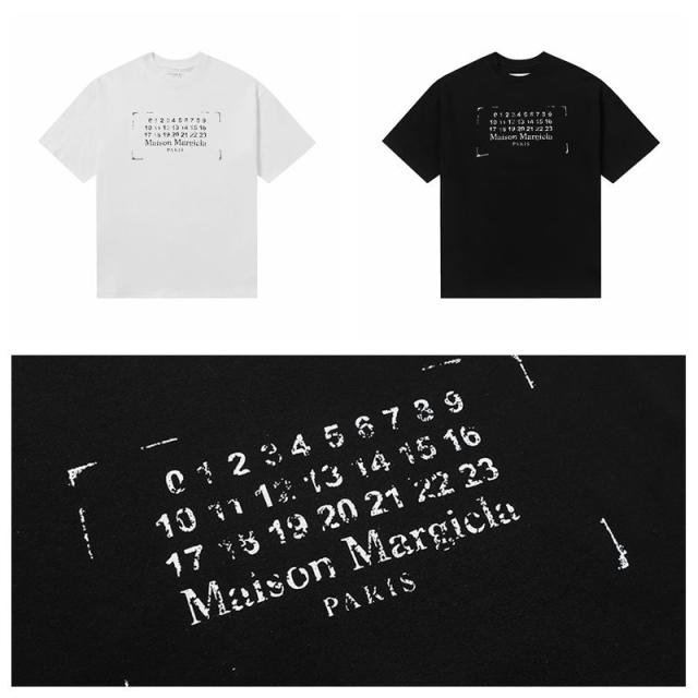 Maison Margiela MM6 T-Shirt Black White