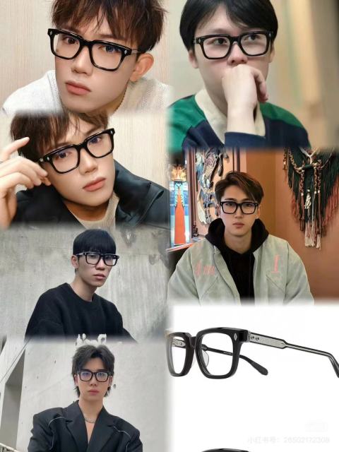 1:1 quality version Small Cross Full Frame Glasses 6 colors