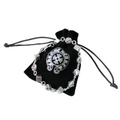 28180803 Dice Cross Flower Patchwork Bracelet