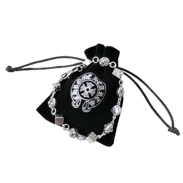 28180803 Dice Cross Flower Patchwork Bracelet