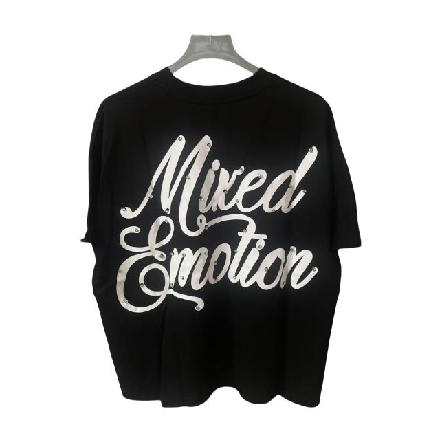 Mixed Emotion Front and back diamond cupid print Tee 2 colors