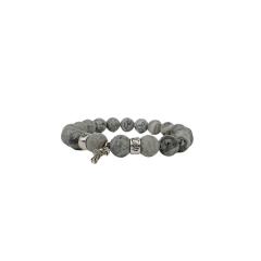 Obsidian Turquoise Cross Beaded Bracelet 7 colors