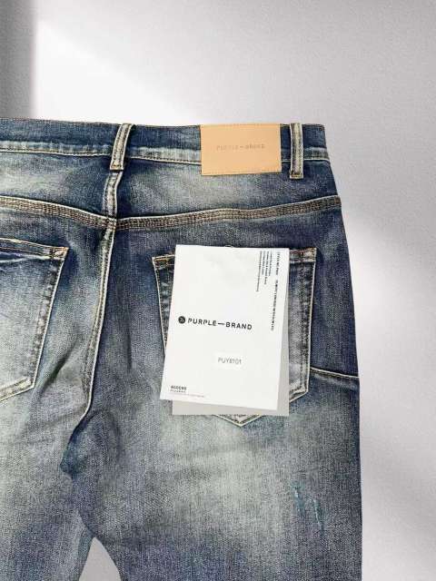 1:1 quality version Purple Washed blue Jeans