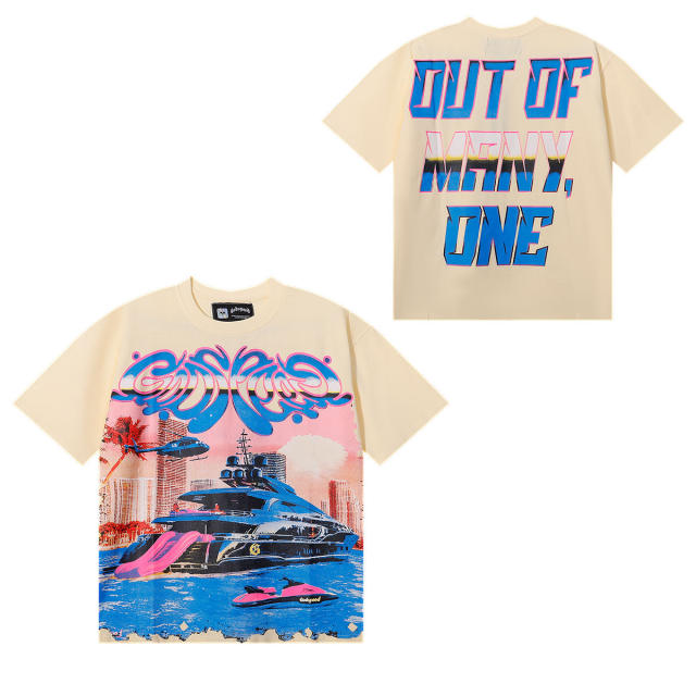 Godspeed Boat Print Tee 2 colors