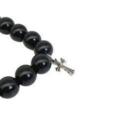 Obsidian Turquoise Cross Beaded Bracelet 7 colors