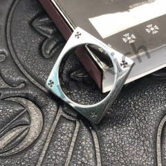 1:1 quality version Pure Silver KT Quadrilateral Couple's Finger Ring