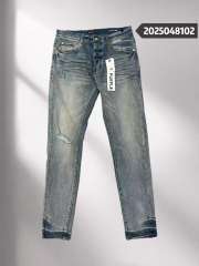 1:1 quality version Purple Small Ripped Jeans