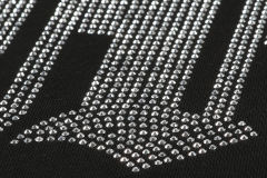 Mixed Emotion Rhinestone Monogram Astronaut Print Tee