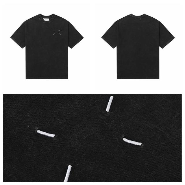 Maison Margiela MM6 T-Shirt Black White