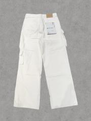 1:1 quality version Purple Pure White Wide Leg Jeans