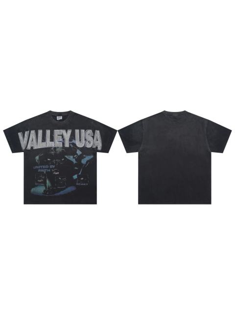 Vale Forever Beast Burned diamond Print Washed Version Tee