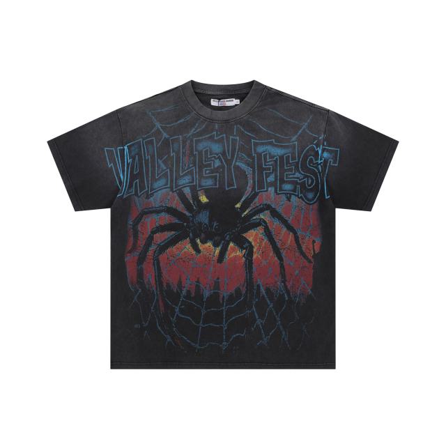 Vale Forever Spider Print Washed Version Tee