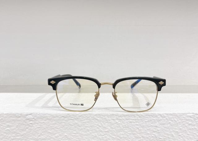 1:1 quality version titanium Sanskrit letters half-frame business glasses 4 colors